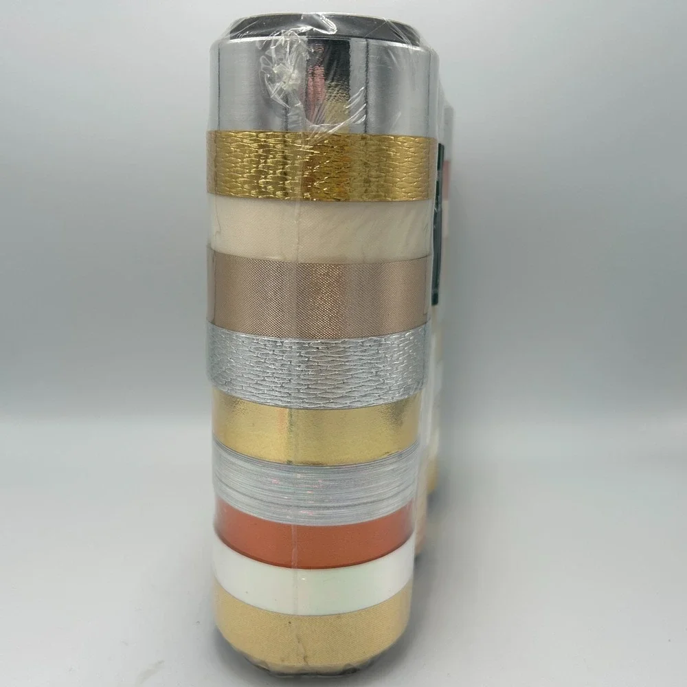 Curling Ribbon Roll Vintage Gold Silver Gift Wrapping Party Christmas Deluxe New